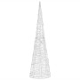 Decorative pyramid acrylic cone with cold white LED lights 90 cm by , Christmas lights - Ref: Foro24-329802, Price: 60,66 €, ...