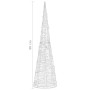 Decorative pyramid acrylic cone with cold white LED lights 90 cm by , Christmas lights - Ref: Foro24-329802, Price: 60,66 €, ...