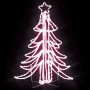 Faltbares Weihnachtsbaum-Figur-Set in warmweiß, 3-teilig, 87x87x93 cm. von , Weihnachtsbeleuchtung - Ref: Foro24-343297, Prei...