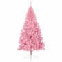 Halber künstlicher Weihnachtsbaum mit rosa PVC-Ständer, 180 cm. von , Weihnachtsbäume - Ref: Foro24-344672, Preis: 38,59 €, R...