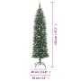 Narrow artificial Christmas tree with PVC stand 120 cm by , Christmas trees - Ref: Foro24-345164, Price: 40,99 €, Discount: %