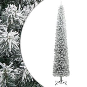 Narrow Christmas tree with stand and artificial snow PVC 270cm by , Christmas trees - Ref: Foro24-357686, Price: 101,42 €, Di...