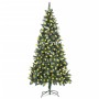 Künstlicher Weihnachtsbaum mit Lichtern und Zapfen, 210 cm. von , Weihnachtsbäume - Ref: Foro24-3077748, Preis: 144,56 €, Rab...
