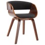 Silla de comedor madera curvada y tela gris de , Sillas de comedor - Ref: Foro24-283111, Precio: 217,96 €, Descuento: %