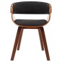 Gebogener Holz-Dining-Stuhl mit grauem Stoff von , Essstühle - Ref: Foro24-283111, Preis: 218,11 €, Rabatt: %