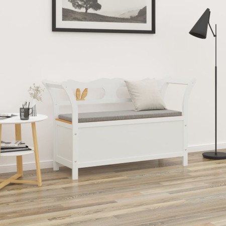 Massive Holzbank aus weißer Fichte 107x45x75,5 cm von , Bänke für Hallen und Lager - Ref: Foro24-351774, Preis: 168,71 €, Rab...