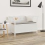 Massive Holzbank aus weißer Fichte 107x45x75,5 cm von , Bänke für Hallen und Lager - Ref: Foro24-351774, Preis: 168,71 €, Rab...