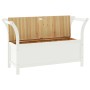 Banco madera maciza abeto blanco 107x45x75,5 cm de , Bancos para recibidores y almacenamiento - Ref: Foro24-351774, Precio: 1...