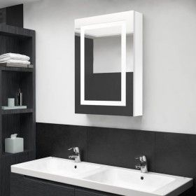 Badezimmerschrank mit hellem weißen LED-Spiegel 50x13x70 cm. von vidaXL, Badezimmerwaschtische - Ref: Foro24-326494, Preis: 1...