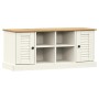 VIGO shoemaker bench made of solid white pine wood 106x35x45 cm by , Benches for halls and storage - Ref: Foro24-353179, Pric...