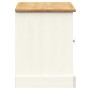 VIGO shoemaker bench made of solid white pine wood 106x35x45 cm by , Benches for halls and storage - Ref: Foro24-353179, Pric...