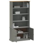 VIGO solid pine wood bookcase in gray, 85x35x170 cm by , Bookcases and shelves - Ref: Foro24-353198, Price: 233,74 €, Discoun...