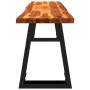 Solid acacia wood live edge bench 160 cm by , Benches for halls and storage - Ref: Foro24-353295, Price: 176,51 €, Discount: %