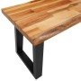 Solid acacia wood live edge bench 160 cm by , Benches for halls and storage - Ref: Foro24-353295, Price: 176,51 €, Discount: %