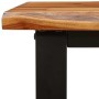Mesa consola con borde vivo madera maciza acacia 140x40x80 cm de , Mesas auxiliares - Ref: Foro24-353297, Precio: 171,05 €, D...