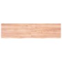 Regal aus Eichenholz für die Wand, hellbraun behandelt, 160x40x(2-4) cm. von , Regale und Regale - Ref: Foro24-363710, Preis:...