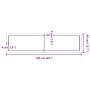 Estante pared madera roble tratada marrón claro 160x40x(2-4) cm de , Estantes y estanterías - Ref: Foro24-363710, Precio: 64,...