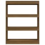 Raumteiler-Regal aus Pinienholz in Honigbraun 100x30x103 cm von , Bücherregale und Regale - Ref: Foro24-808216, Preis: 61,52 ...