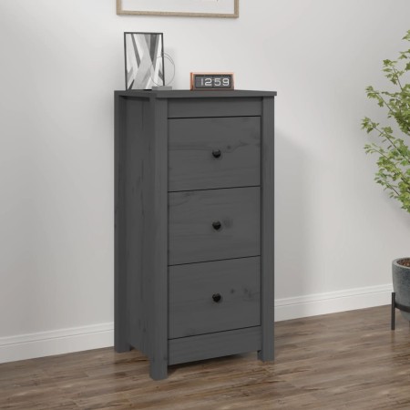 Massiver Kiefernholz-Sideboard in Grau 40x35x80 cm von , Sideboards - Ref: Foro24-813743, Preis: 77,92 €, Rabatt: %