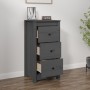 Massiver Kiefernholz-Sideboard in Grau 40x35x80 cm von , Sideboards - Ref: Foro24-813743, Preis: 77,92 €, Rabatt: %
