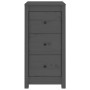 Massiver Kiefernholz-Sideboard in Grau 40x35x80 cm von , Sideboards - Ref: Foro24-813743, Preis: 77,92 €, Rabatt: %