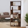 Estantería/Biombo madera aglomerada roble ahumado 80x24x192 cm de , Librerías y estanterías - Ref: Foro24-816059, Precio: 86,...