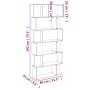 Regal/Bildschirm aus Spanplatten-Eichenholz 80x24x192 cm. von , Bücherregale und Regale - Ref: Foro24-816059, Preis: 86,15 €,...
