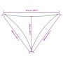 Triangular red Oxford fabric sail awning 3x3x4.24 m by , Umbrellas - Ref: Foro24-135667, Price: 24,59 €, Discount: %
