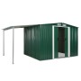 Cobertizo jardín puertas correderas acero verde 386x205x178 cm de , Cobertizos - Ref: Foro24-144029, Precio: 772,02 €, Descue...