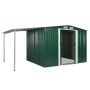 Cobertizo jardín puertas correderas acero verde 386x205x178 cm de , Cobertizos - Ref: Foro24-144029, Precio: 772,02 €, Descue...