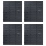 80-teiliges Set von Aufbewahrungsboxen, Wandpaneelen in Rot und Schwarz von , Werkzeugschränke - Ref: Foro24-150812, Preis: 5...
