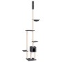 Floor-to-ceiling dark gray cat scratching tree 258.5-284.5 cm by , Cat furniture - Ref: Foro24-171719, Price: 63,36 €, Discou...