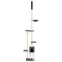 Árbol rascador gatos suelo a techo gris oscuro 258,5-284,5 cm