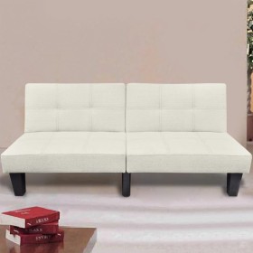 Sofá cama regulable beige de , Sofás - Ref: Foro24-240783, Precio: 197,84 €, Descuento: %