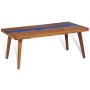 Mesa de centro de resina de teca 100x50x40 cm de , Mesas de centro - Ref: Foro24-245067, Precio: 285,03 €, Descuento: %