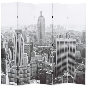 Faltbare Trennwand 200x170 cm New York in Schwarz-Weiß von , Raumteiler - Ref: Foro24-245859, Preis: 127,62 €, Rabatt: %