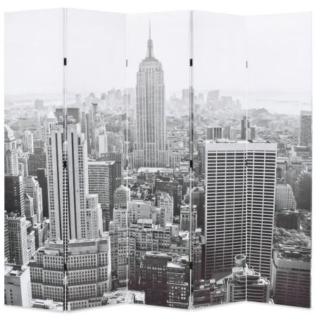 Faltbare Trennwand 200x170 cm New York in Schwarz-Weiß von , Raumteiler - Ref: Foro24-245859, Preis: 136,74 €, Rabatt: %