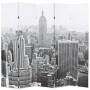 Folding room divider screen 200x170 cm New York in black and white by , Room dividers - Ref: Foro24-245859, Price: 136,84 €, ...