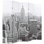 Folding room divider screen 200x170 cm New York in black and white by , Room dividers - Ref: Foro24-245859, Price: 136,84 €, ...