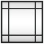 Square black iron wall mirror 30x30 cm by , Mirrors - Ref: Foro24-358632, Price: 37,20 €, Discount: %