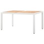 Juego de comedor de jardín 7 piezas ratán sintético blanco de , Conjuntos de jardín - Ref: Foro24-45997, Precio: 841,23 €