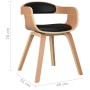 Esszimmerstuhl aus Kunstleder und gebogener schwarzer Holzstruktur von , Essstühle - Ref: Foro24-3092373, Preis: 149,85 €, Ra...