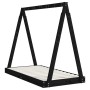 Bed frame for children made of black pine wood 70x140 cm by , Cribs and beds for children - Ref: Foro24-834527, Price: 103,06...