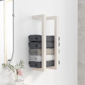 Toallero de madera maciza de pino blanco 23x18x60 cm de , Toalleros - Ref: Foro24-822393, Precio: 21,05 €, Descuento: %