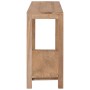 Solid teak wood console table 120x35x75 cm by , Side tables - Ref: Foro24-282850, Price: 277,02 €, Discount: %