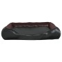 Hundebett aus schwarzem und braunem Kunstleder 80x68x23 cm von , Betten für Hunde - Ref: Foro24-171241, Preis: 56,94 €, Rabat...