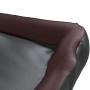 Hundebett aus schwarzem und braunem Kunstleder 80x68x23 cm von , Betten für Hunde - Ref: Foro24-171241, Preis: 56,94 €, Rabat...
