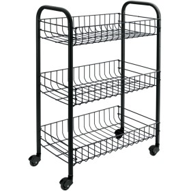Metaltex Küchenwagen mit 3 Körben Siena schwarz von , Küchen- und Speisewagen - Ref: Foro24-430398, Preis: 30,86 €, Rabatt: %