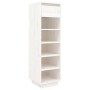 Mueble zapatero de madera maciza de pino blanco 30x34x105 cm de , Zapateros y organizadores de calzado - Ref: Foro24-813556, ...