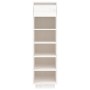 Mueble zapatero de madera maciza de pino blanco 30x34x105 cm de , Zapateros y organizadores de calzado - Ref: Foro24-813556, ...